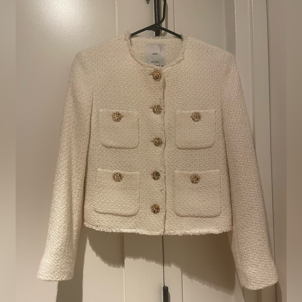 NWT - MANGO TWEED FOUR POCKET JACKET